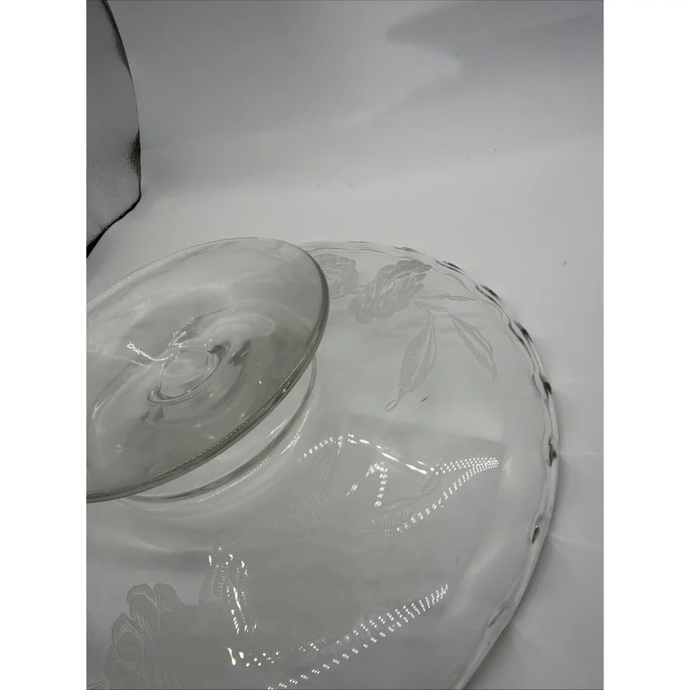 Fostoria Camellia Etched Rose Pattern‎ 12 1/8